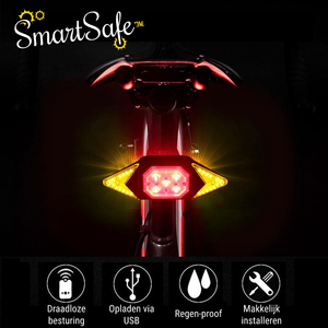 SmartSafe™ | Draadloze Knipperlichten - Extra veilig fietsen